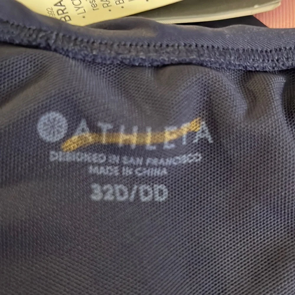 Athleta Tankini Top Swim Bra Cup Wrap Size 32 D/DD XS - Picture 5 of 6